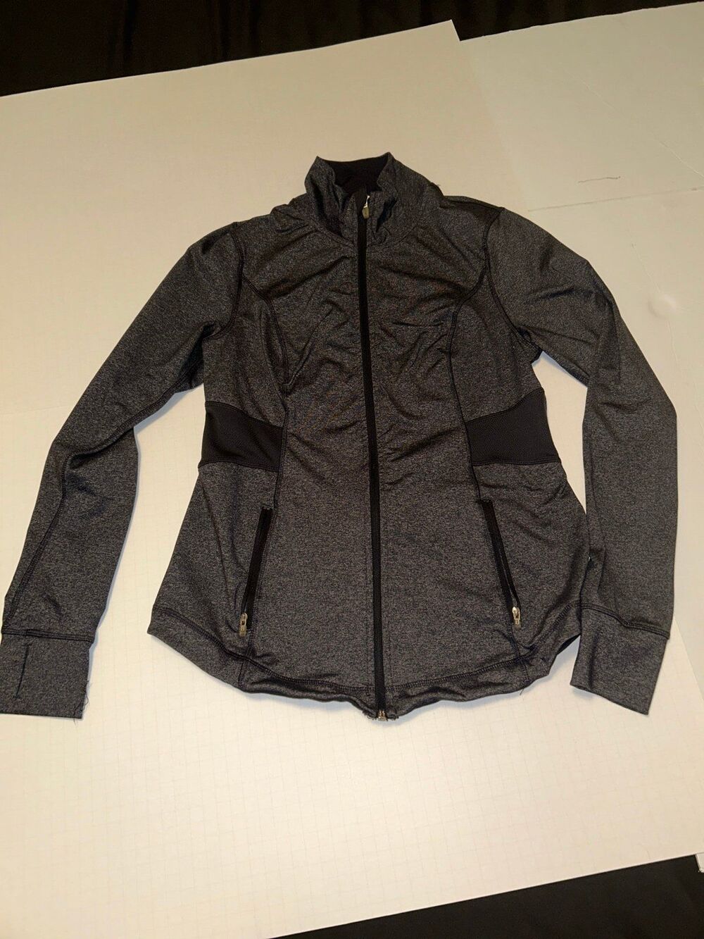 Old Navy Active Go-Dry Zip-Up Jacket - Heather Grey - Size Women’s MEDIUM